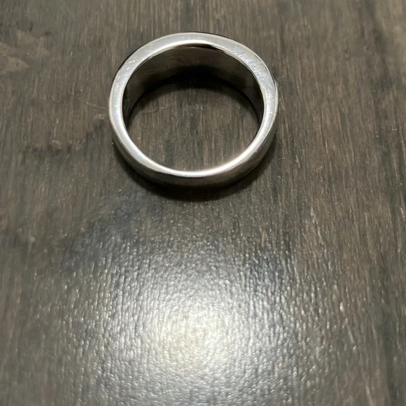 Y2K Vintage Swarovski Crystal Sterling Silver Ring Size 5 - Picture 6 of 11